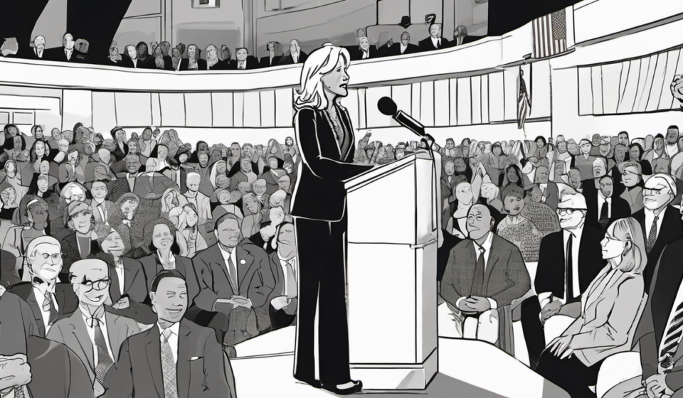 Jill Biden Raises Questions About Biden’s 2024 Debate Health — AI-generated editorial illustration