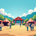 Data Centers, Not Prices, Dominate West Virginia Fair Debate — AI-generated editorial illustration