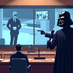 Darth Vader Mocked San Diego’s Surveillance Cameras in City Council Meeting — AI-generated editorial illustration