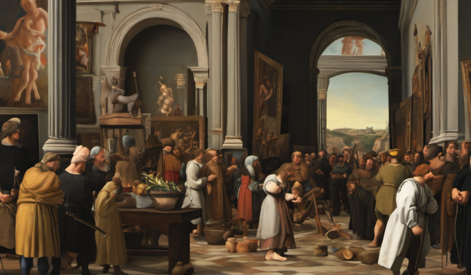Renaissance Masterpieces Stolen from Italian Museum During Virgin Mary Celebrations — AI-generated editorial illustration