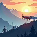 Charter Plane Crash Kills All 8 at Remote Alaska Radar Site — AI-generated editorial illustration