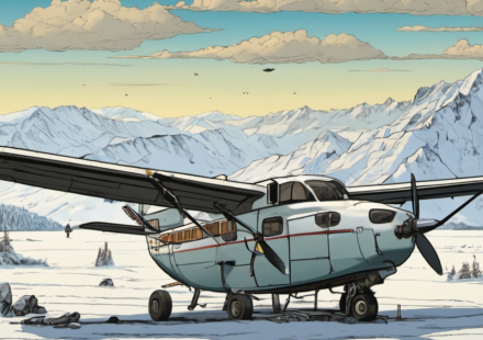Alaska Charter Flight Crash Kills All 8 Near Remote Radar Site — AI-generated editorial illustration