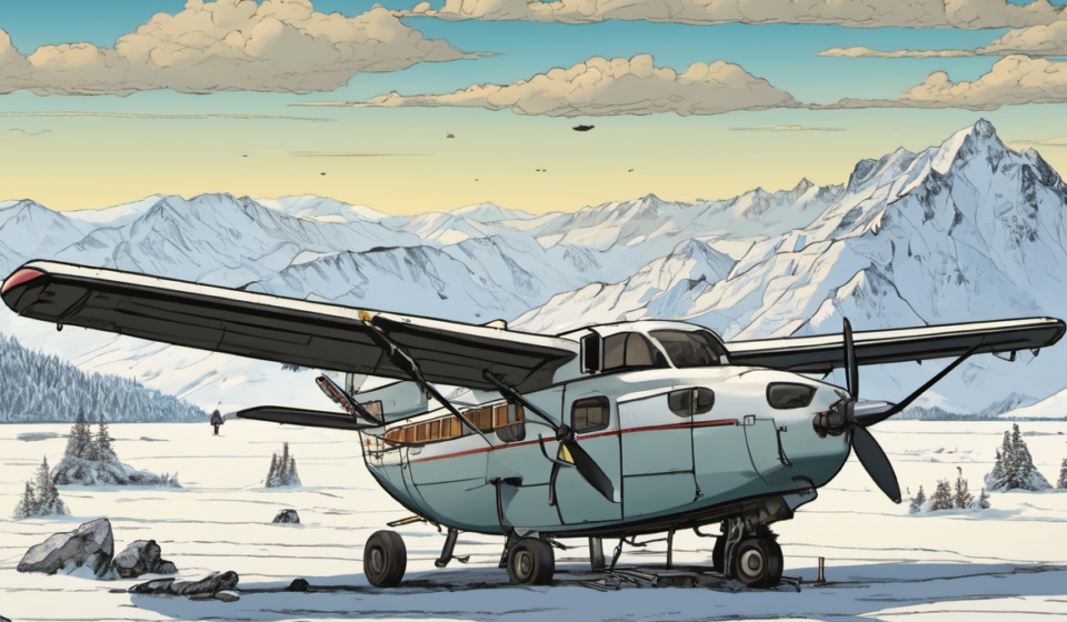 Alaska Charter Flight Crash Kills All 8 Near Remote Radar Site — AI-generated editorial illustration