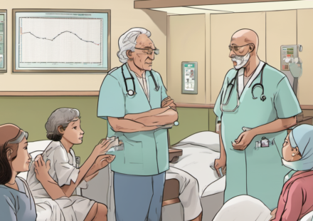 Grandfather Battles Stage 3 Pancreatic Cancer with Clinical Trial — AI-generated editorial illustration