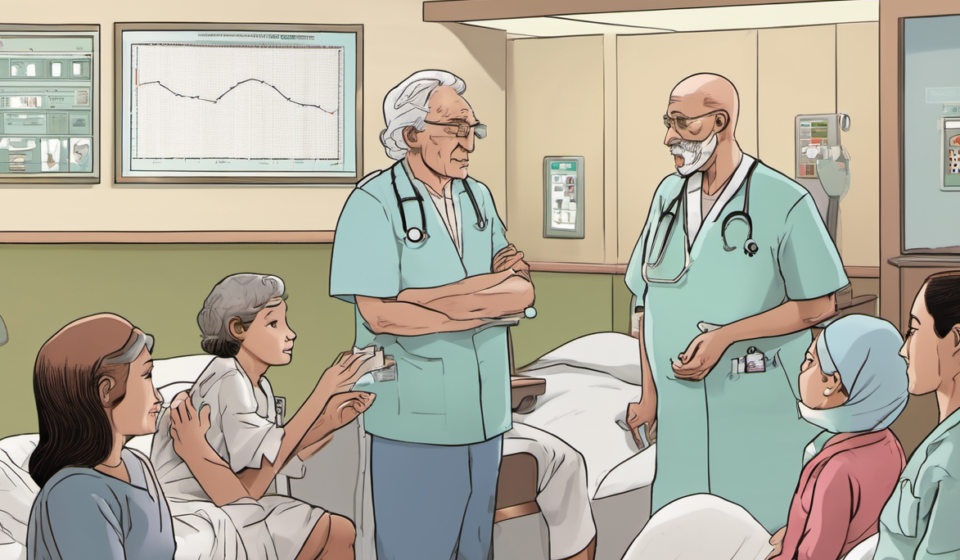Grandfather Battles Stage 3 Pancreatic Cancer with Clinical Trial — AI-generated editorial illustration