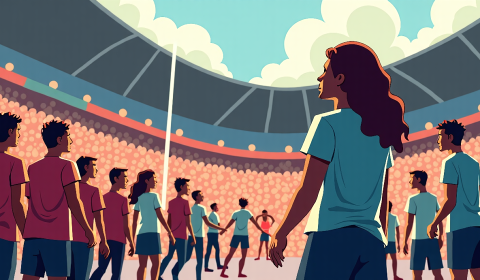 Mom of Former SJSU Volleyball Star Leads 8th Sophie Night Rally in Dallas — AI-generated editorial illustration