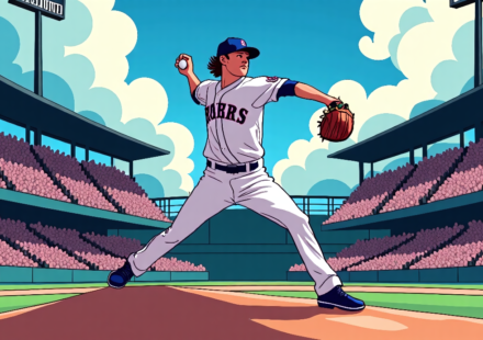 Jacob deGrom Reaches 2,000 Strikeouts in Rangers’ 2‑0 Victory — AI-generated editorial illustration