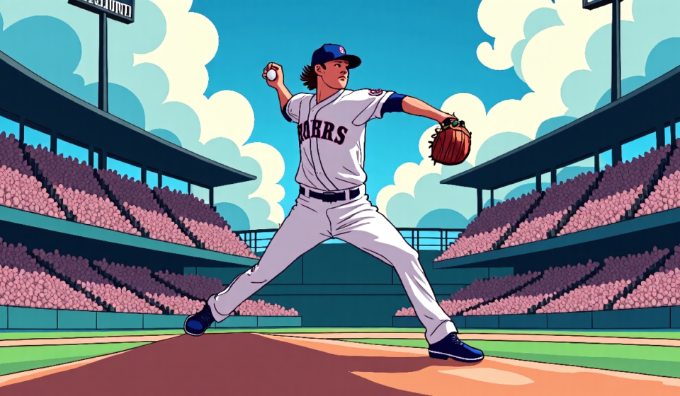 Jacob deGrom Reaches 2,000 Strikeouts in Rangers’ 2‑0 Victory — AI-generated editorial illustration