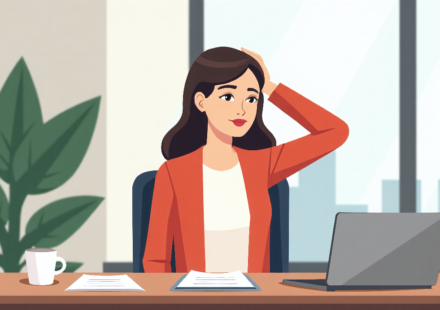 Desk‑Friendly Stretches: Hilaria Baldwin’s 5 Moves to Beat Tech Neck — AI-generated editorial illustration