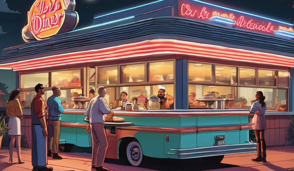 The 24‑Hour Diner Is Vanishing: What’s Driving the Decline — AI-generated editorial illustration