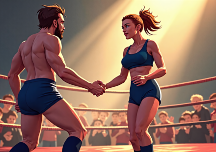 Gabby Forza Signs with TNA, Aims to Challenge Men in Knockouts Division — AI-generated editorial illustration