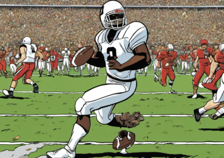 Peyton Manning’s Freshman Son Debuts, but Running Back Dominates — AI-generated editorial illustration