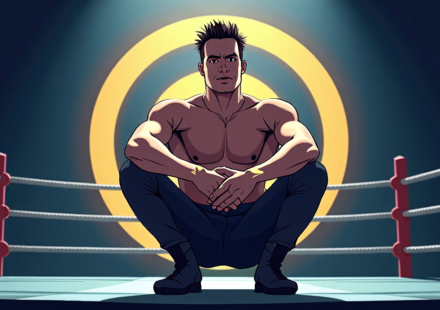 Nigel McGuinness Injury: Storyline or Reality in AEW Cup? — AI-generated editorial illustration
