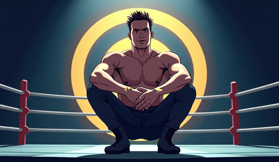 Nigel McGuinness Injury: Storyline or Reality in AEW Cup? — AI-generated editorial illustration