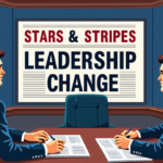 Pentagon Issues Separation Notices to Stars & Stripes Leadership — AI-generated editorial illustration