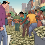 Cash Drops Go Viral: Americans Hunt for Hidden Bills Across Cities — AI-generated editorial illustration