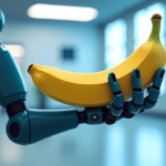 Robotic Arm Learns on the Spot, Using a Banana as a Tool — AI-generated editorial illustration