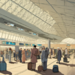 Texas Governor Seeks Justice Dept. Probe of Islamic Wudu Stations at Airports — AI-generated editorial illustration