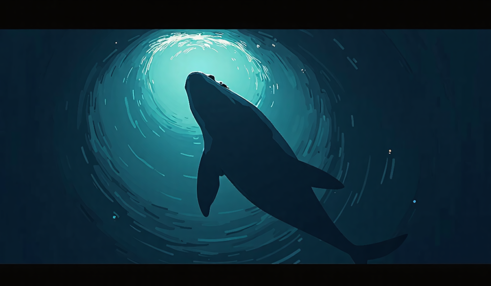 Whalefall Trailer Reveals Intense Real‑Life Whale‑Swallowing Survival — AI-generated editorial illustration