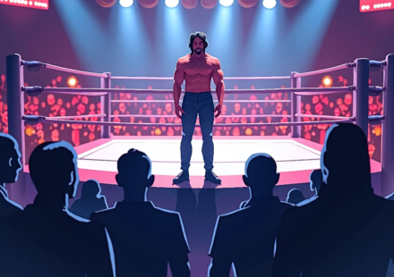 WWE SmackDown Highlights: Lil Yachty’s Debut, Monroe’s Delay, and Nakamura’s Mystery Partner — AI-generated editorial illustration