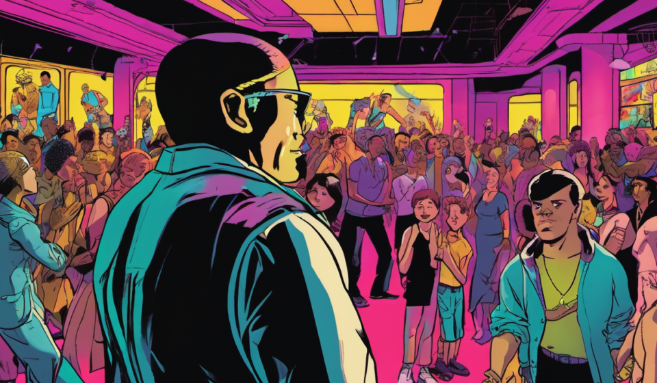 Jordan Firstman’s ‘Club Kid’ Trailer Reveals a New NYC Party Legend — AI-generated editorial illustration