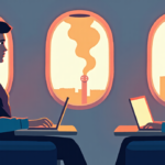 Pilot Reports Multiple Passengers Burned After Laptop Fire on Flight — AI-generated editorial illustration