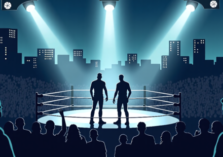 Cody Rhodes vs. Randy Orton: New Stakes Set for Atlanta Main Event — AI-generated editorial illustration