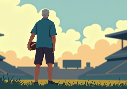 Nick Chubb Announces Retirement After 8 NFL Seasons — AI-generated editorial illustration