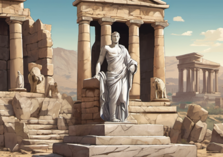 Marble Statue of Sardis Revealed After 2,500 Years of Silence — AI-generated editorial illustration