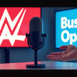 WWE Keeps Hands‑Off Stance on Busted Open Radio Show — AI-generated editorial illustration