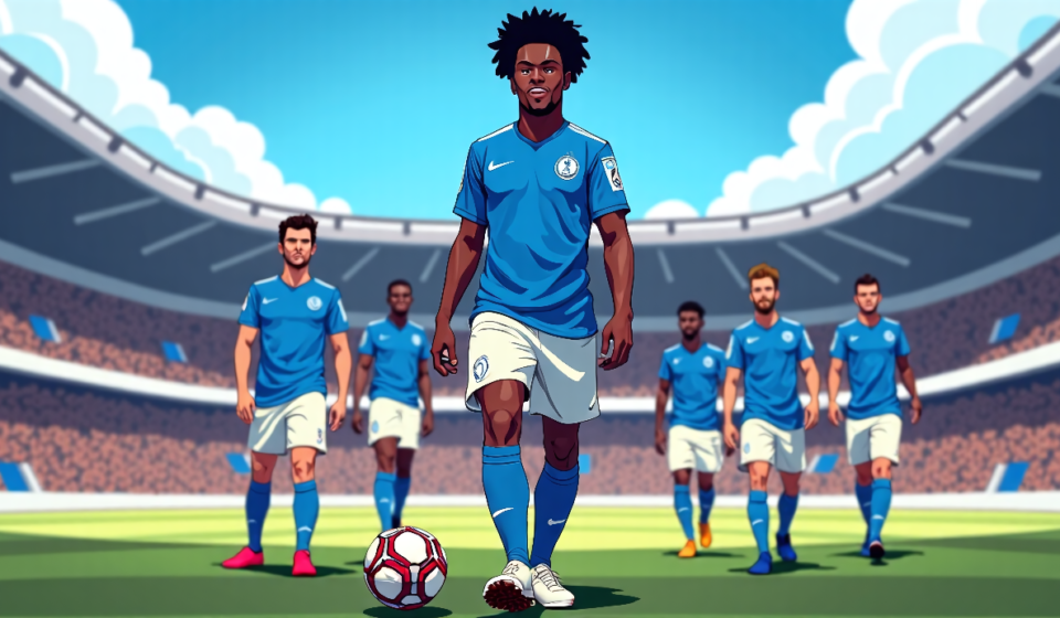 Tim Weah Leads Marseille to Season‑Opening Victory Over Strasbourg — AI-generated editorial illustration