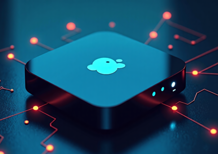 Cheap TV Boxes May Be Secretly Clicking Ads and Routing Traffic — AI-generated editorial illustration