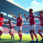 Arsenal Dominates Coventry, Starts Title Defense with Shutout — AI-generated editorial illustration