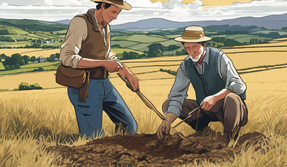 Bronze Age Gold Bracelets Unearthed Near Carlisle After Decades of Search — AI-generated editorial illustration