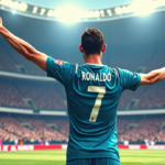 Ronaldo Returns to Al‑Nassr, Scores in First Match Post‑World Cup — AI-generated editorial illustration