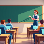 Schools Cut Back on Classroom Screen Time as Students Return — AI-generated editorial illustration