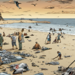 Massive Dogfish Shark Stranding on Jersey Shore Leaves 30 Dead — AI-generated editorial illustration