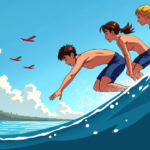 Lake Washington Hero Saves Three Girls During Seafair Blue Angels Show — AI-generated editorial illustration