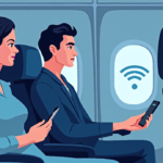 Delta Flight Faces 30‑Minute Wi‑Fi Shutdown After Rogue Network — AI-generated editorial illustration