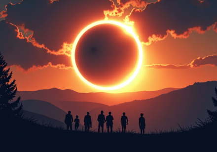 Europe Witnessed a Total Solar Eclipse: A Grand Cosmic Moment — AI-generated editorial illustration