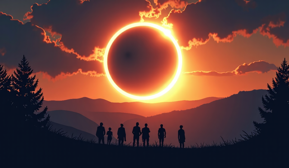 Europe Witnessed a Total Solar Eclipse: A Grand Cosmic Moment — AI-generated editorial illustration