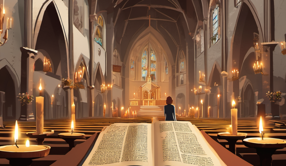 David Henrie: Why Gen Z is Flocking to Traditional Catholicism — AI-generated editorial illustration