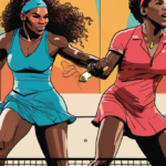 Serena Williams Teams with Carlos Alcaraz for U.S. Open Mixed Doubles — AI-generated editorial illustration