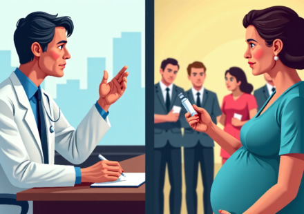 Fauci’s Shift on Pregnancy and COVID Vaccine: Private vs Public Statements — AI-generated editorial illustration