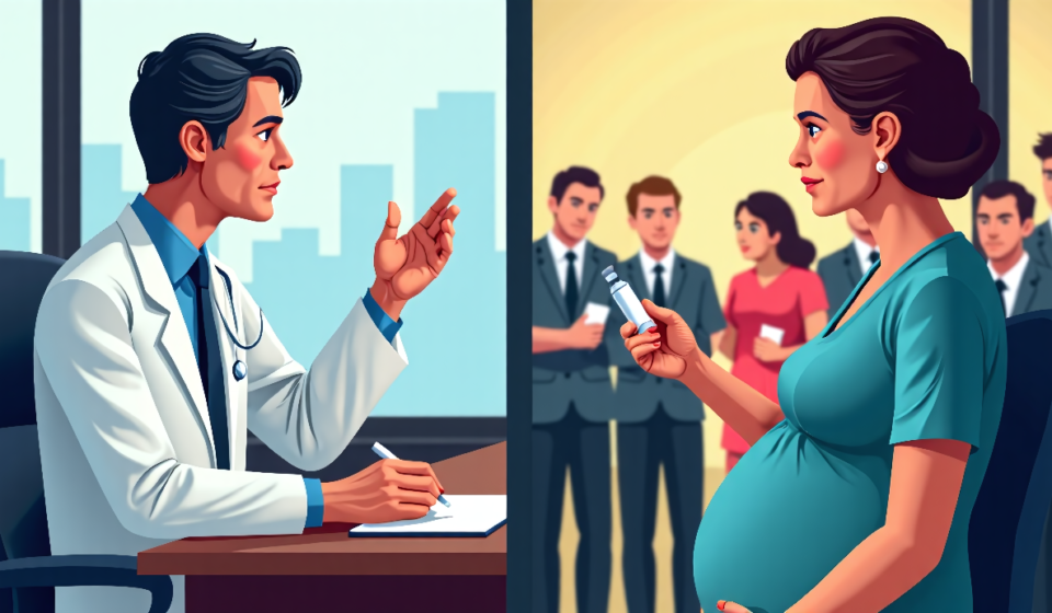 Fauci’s Shift on Pregnancy and COVID Vaccine: Private vs Public Statements — AI-generated editorial illustration