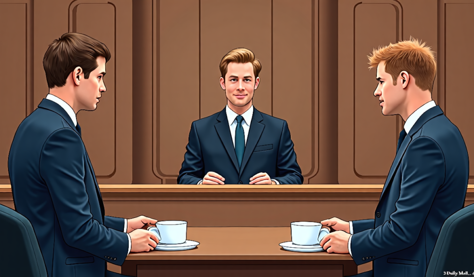 Prince Harry Ordered to Pay Daily Mail Millions After Privacy Lawsuit Collapse — AI-generated editorial illustration