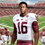 Keelon Russell Secures Alabama’s Starting QB Spot After Intense Camp Battle — AI-generated editorial illustration
