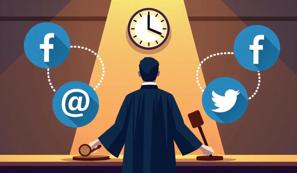 Court Ruling May Spark Wave of Social‑Media Addiction Lawsuits — AI-generated editorial illustration