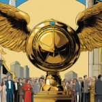 Classic Hollywood Props, Including Harry Potter’s Snitch, Go to Auction — AI-generated editorial illustration