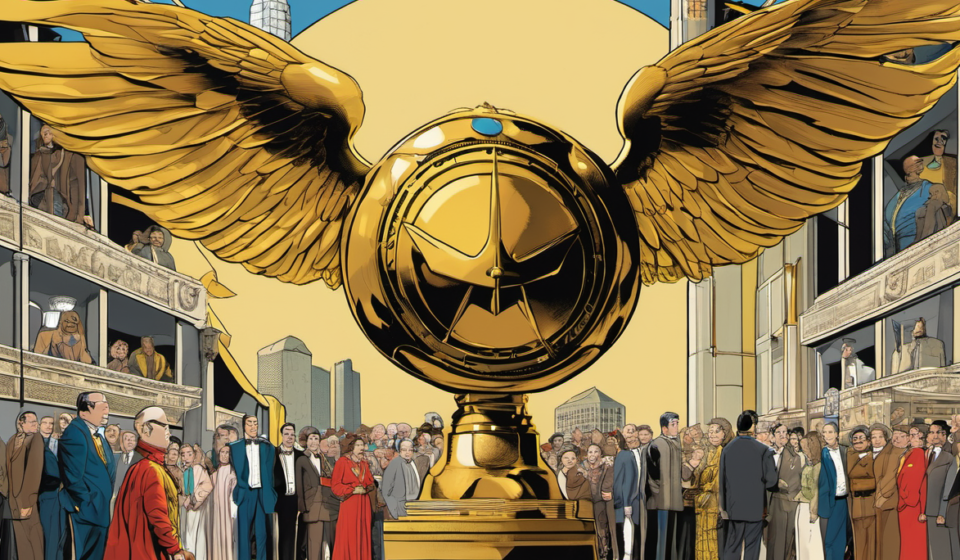 Classic Hollywood Props, Including Harry Potter’s Snitch, Go to Auction — AI-generated editorial illustration